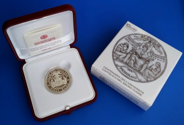 10 Euro Silbergedenkmünze Vatikan 2021 Heiliges Herz