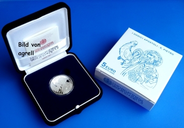5 Euro Silbergedenkmünze Vatikan 2022