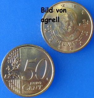 50 Cent Münze Vatikan 2009 unzirkuliert