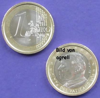 1 Euro coin Vatican 2005 uncirculated