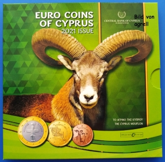 Kursmünzensatz Zypern 2021 Stgl.