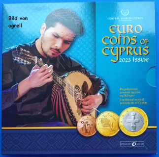 Kursmünzensatz Zypern 2023 Stgl.