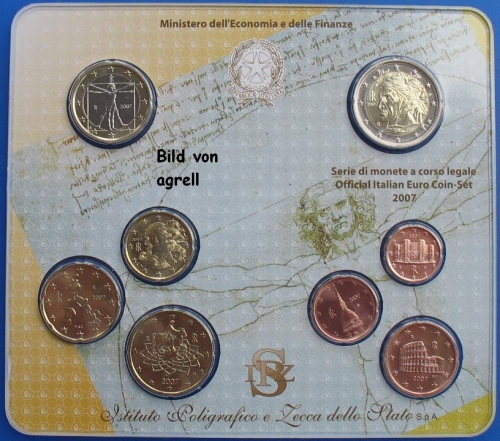 Coin set Italy 2007 BU