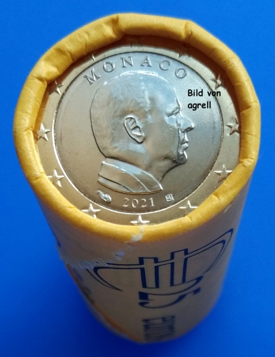 Monaco coin Roll 1 Euro 2021
