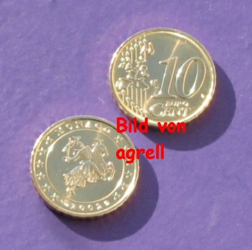 10 Cent coin Monaco 2002 BU