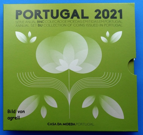Kursmünzensatz Portugal 2021 Stgl.