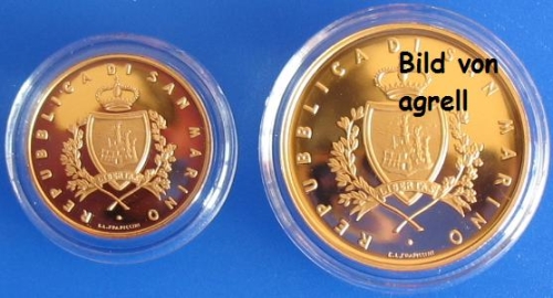 20 & 50 Euro gold commemorative coin San Marino 2009